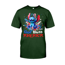 Load image into Gallery viewer, Personalized God Bless America T-Shirt &amp; Hoodie for July 4th Gift
