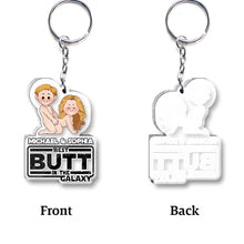 Load image into Gallery viewer, Personalized Transparent Acrylic Keychain Custom Name Gift for Couples

