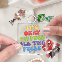 Load image into Gallery viewer, Personalized Acrylic Keychain with Charms for All Occasions
