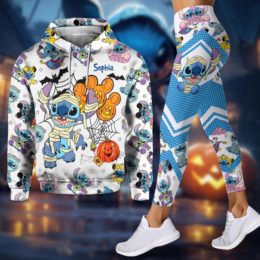 Personalized Ohana Hoodie and Leggings Set for Kids | Custom Name