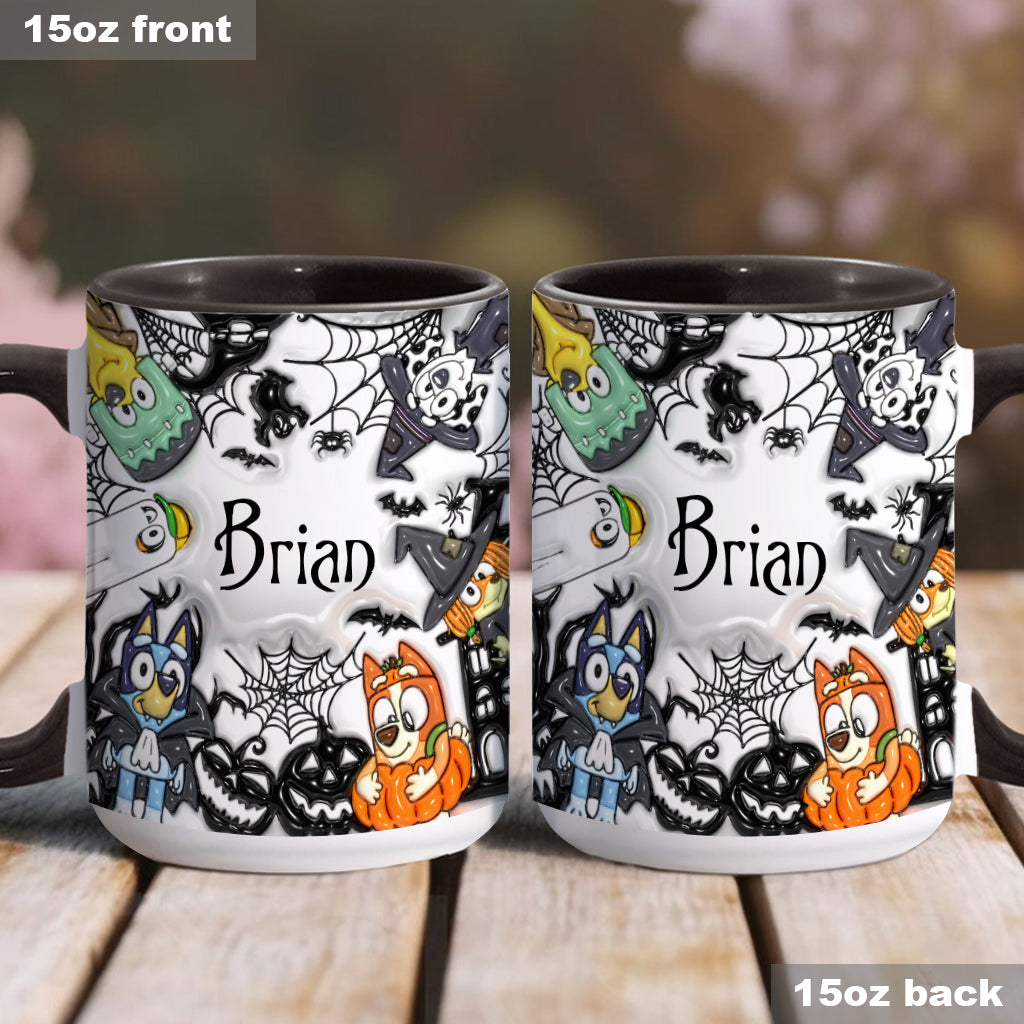 Personalized Halloween Accent Mug with Custom Name Gift