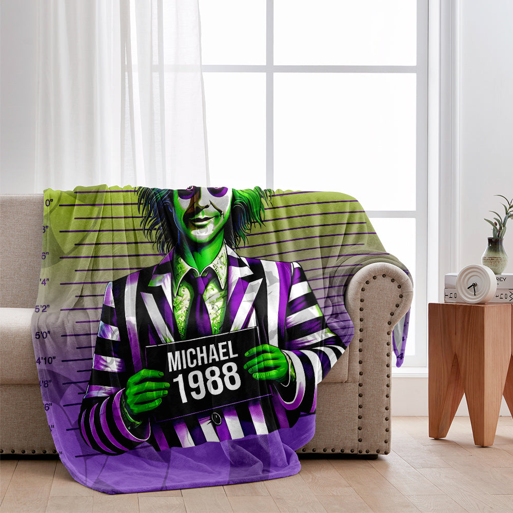 Funny Personalized Blanket with Mugshot Design for All Occasions