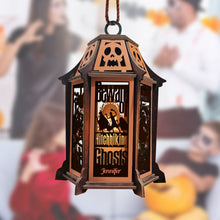 Load image into Gallery viewer, Personalized Laser Cut Wooden Lantern Gift for Halloween
