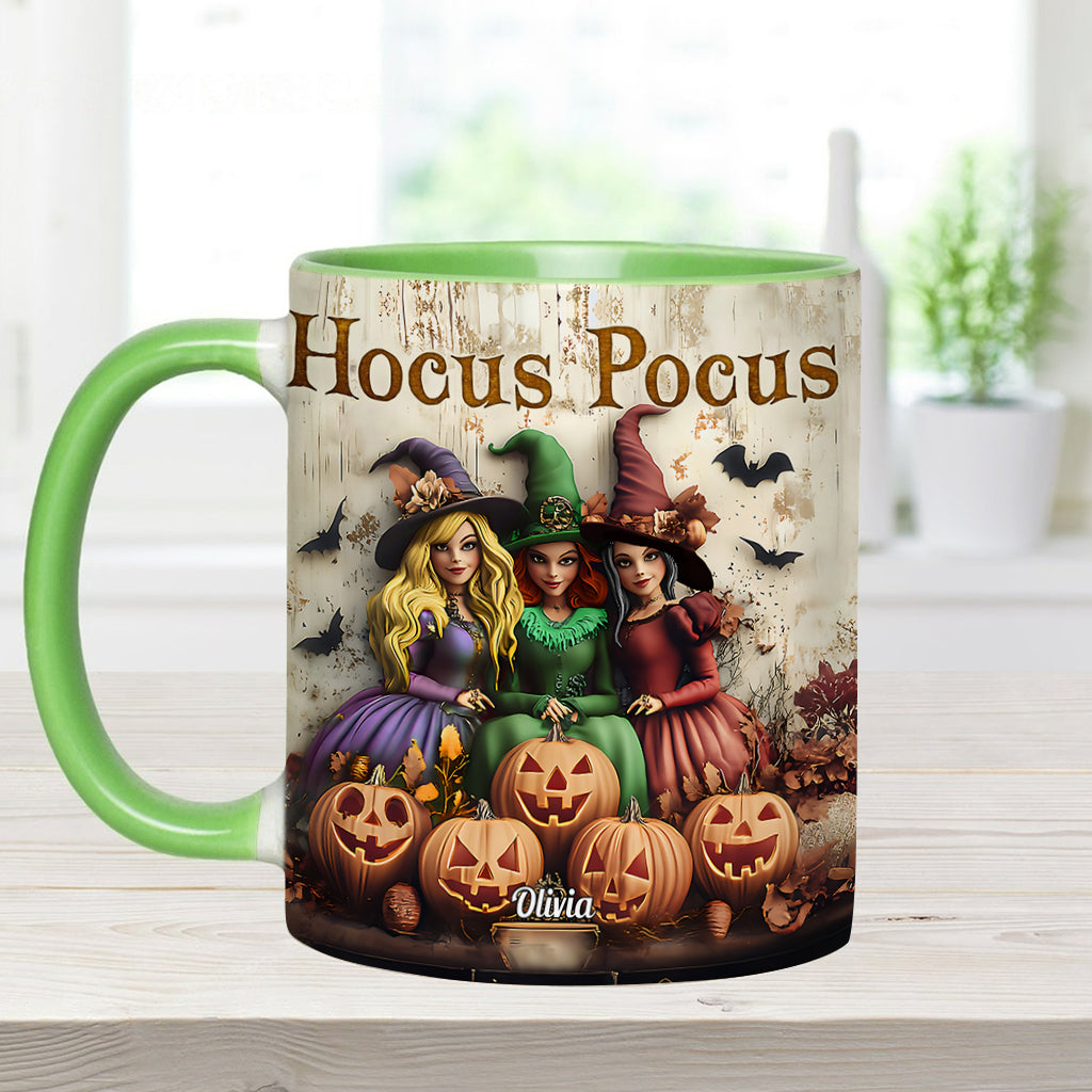 Personalized Hocus Pocus Witches Accent Mug Custom Name Gift