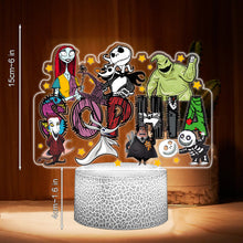 Load image into Gallery viewer, Personalized Nightmare Shaped Plaque Light Base Custom Name Gift for Halloween
