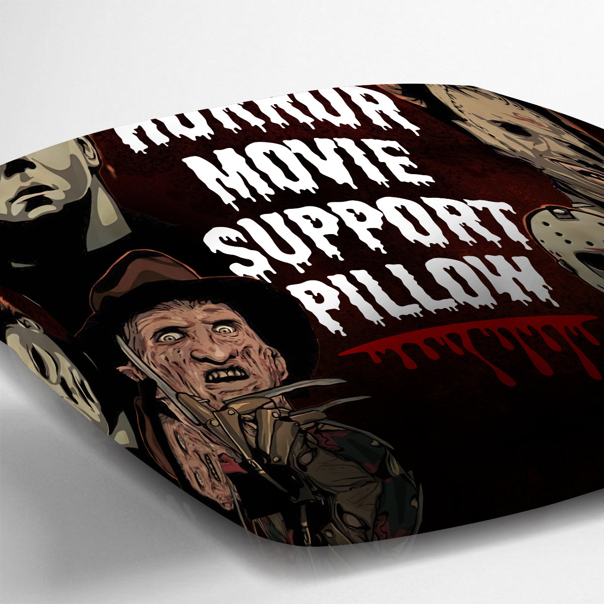 Personalized Horror Movie Support Pillow Custom Name Gift