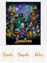 Load image into Gallery viewer, Personalized Halloween Blanket Custom Name Cozy Gift
