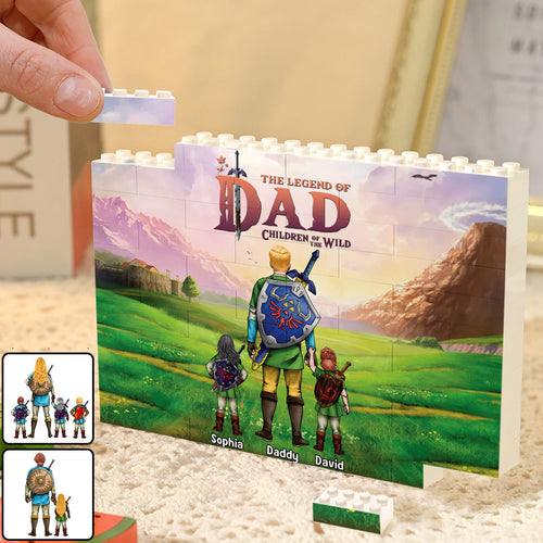 Personalized Building Brick Block Unique Gift for Dad