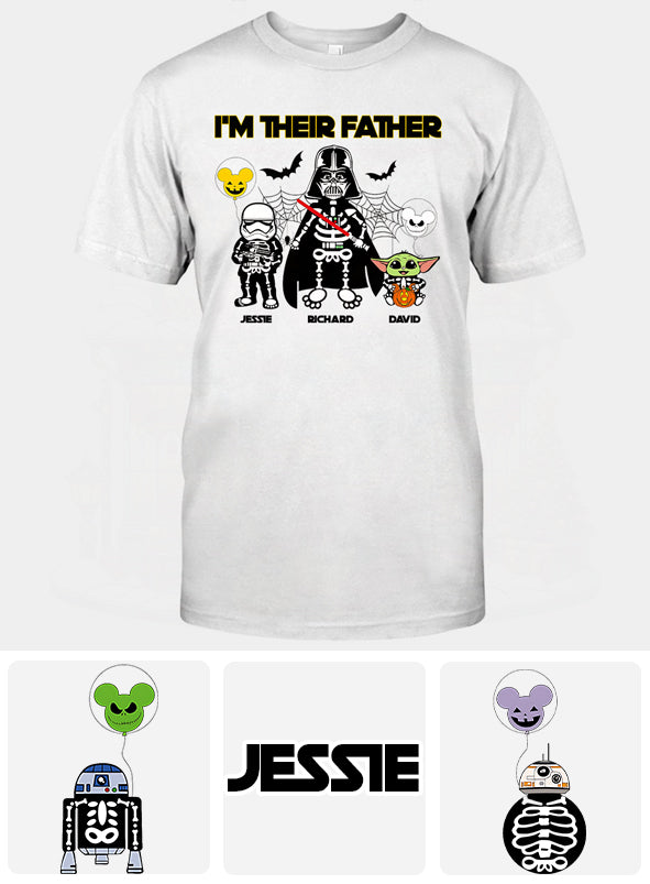 Personalized Halloween T-shirt & Hoodie I'm Their Father Gift