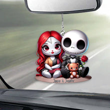 Load image into Gallery viewer, Personalized Nightmare Chicano Couple Car Ornament Gift
