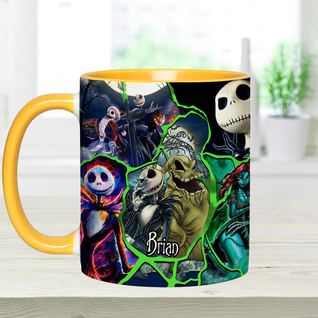 Personalized Nightmare Accent Mug Custom Name Funny Gift for Friends