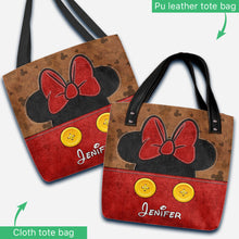 Load image into Gallery viewer, Personalized Mouse Tote Bag with Custom Name for Mom &amp; Kids
