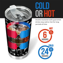 Load image into Gallery viewer, Personalized Father Tumbler Custom Name Galaxy Design Gift
