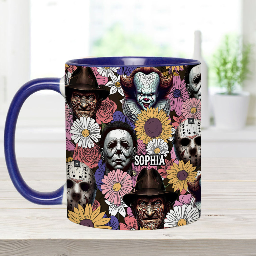 Personalized Horror Accent Mug with Custom Name for Fans