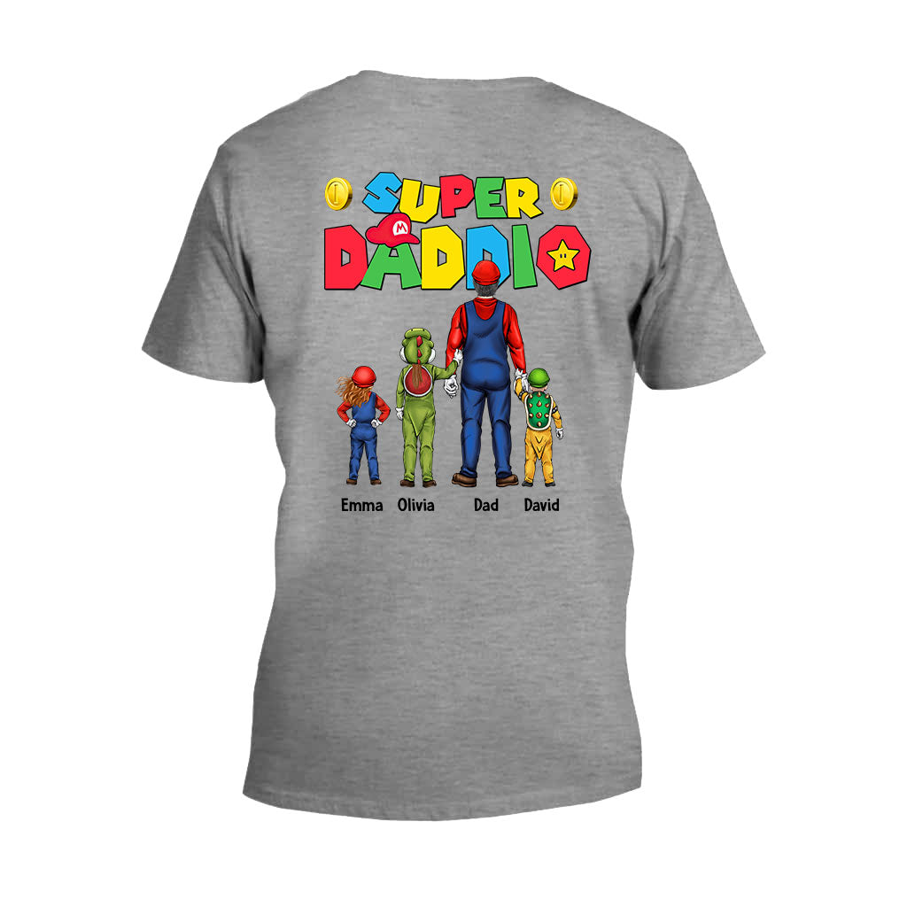 Personalized Super Daddio T-Shirt and Hoodie Gift for Dad