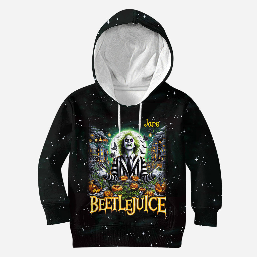 Personalized Beetlejuice All Over Shirt Custom Name Halloween Gift