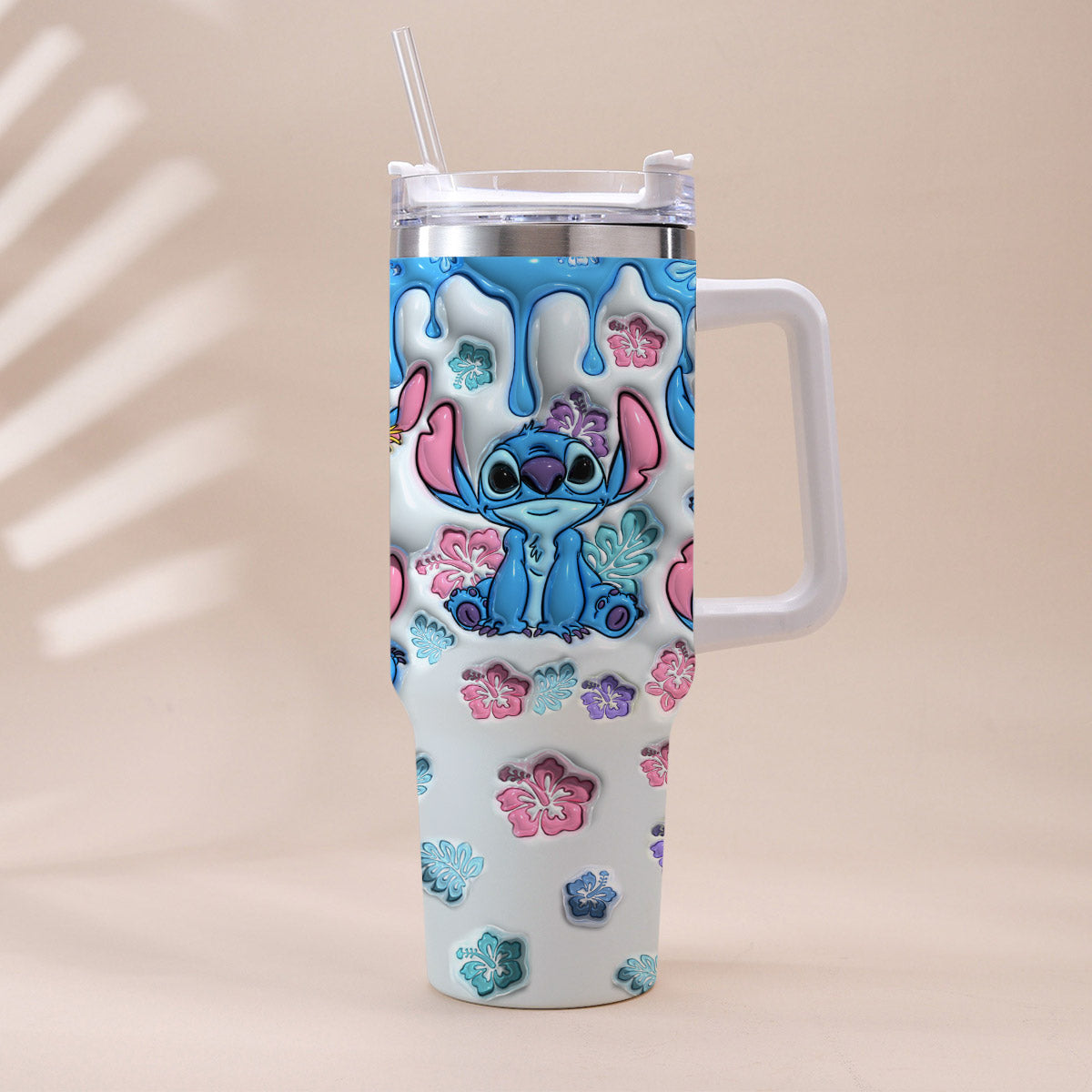 Personalized Ohana Tumbler with Handle Custom Name Gift for Family