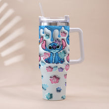 Load image into Gallery viewer, Personalized Ohana Tumbler with Handle Custom Name Gift for Family
