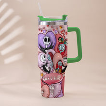 Load image into Gallery viewer, Personalized Tumbler With Handle for Couples | Unique Gift Idea
