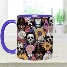 Load image into Gallery viewer, Personalized Horror Accent Mug with Custom Name for Fans
