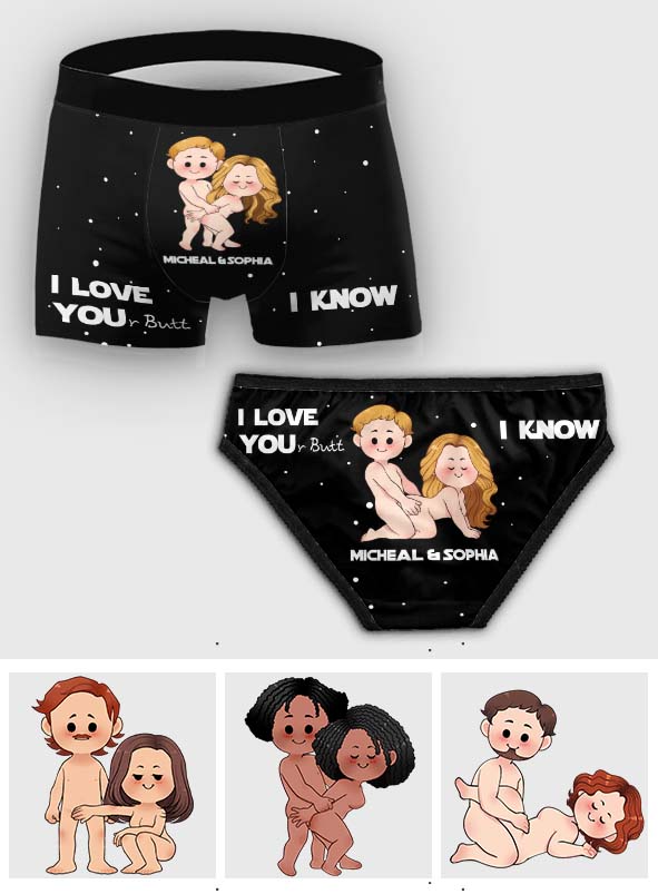 Personalized Couple Briefs & Boxers Funny Gift for Anniversary