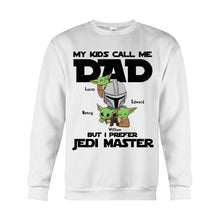 Load image into Gallery viewer, Personalized Jedi Master T-shirt &amp; Hoodie Gift for Dad
