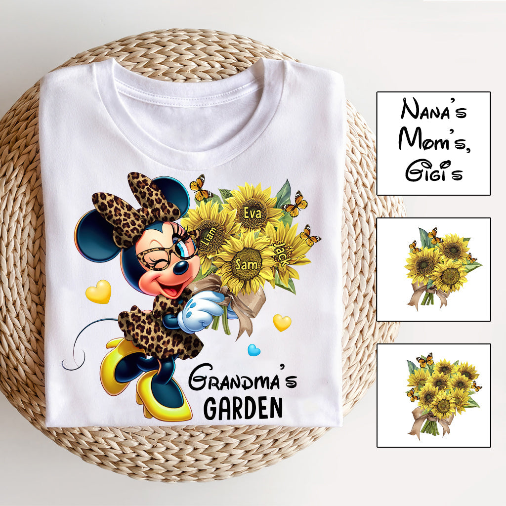 Personalized Grandma's Garden T-shirt & Hoodie with Custom Names Gift