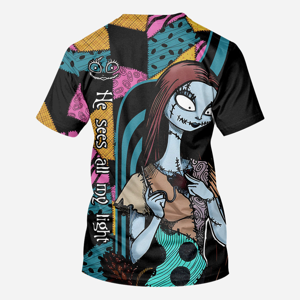 Personalized Nightmare Before Christmas All Over Shirt Custom Name Gift