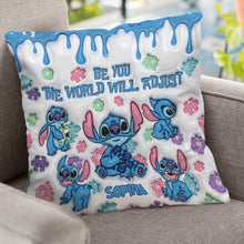 Load image into Gallery viewer, Personalized Autism Awareness Throw Pillow Custom Name Gift
