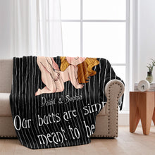 Load image into Gallery viewer, Personalized Naughty Blanket Custom Name Gift for Couples
