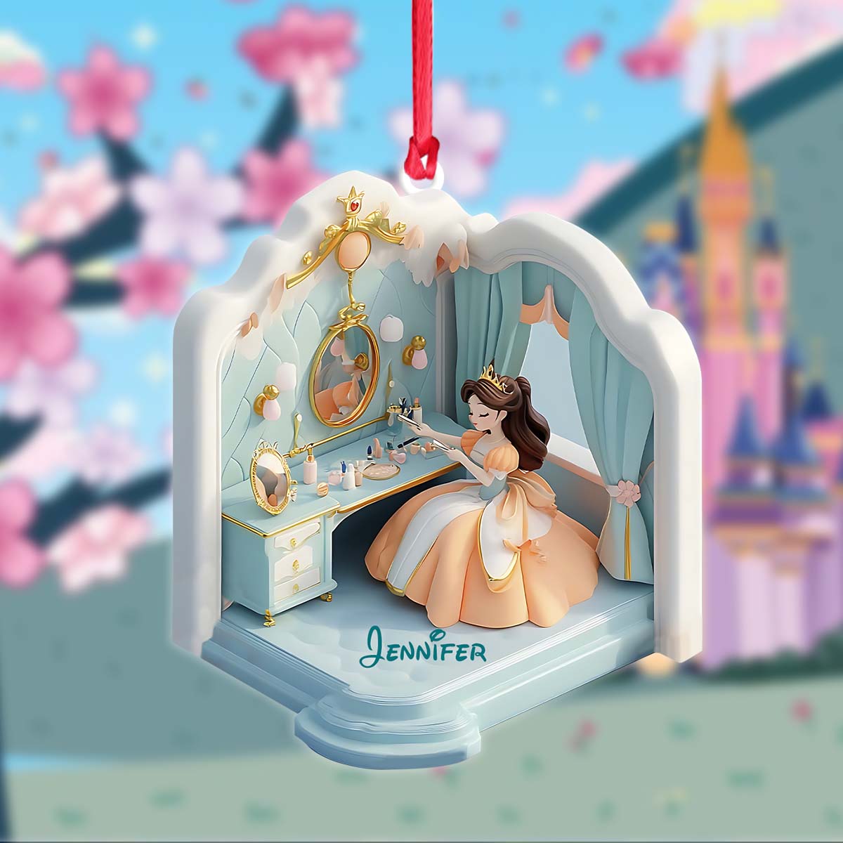Personalized Mouse Ornament Custom Name Gift for Christmas