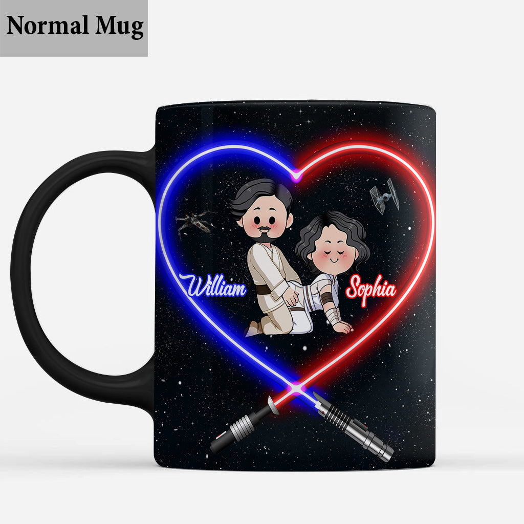 Personalized Star Wars Mug I Love You to the Death Star Gift for Couple