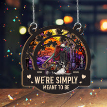 Load image into Gallery viewer, Personalized Nightmare Suncatcher Gift for Halloween or Wedding
