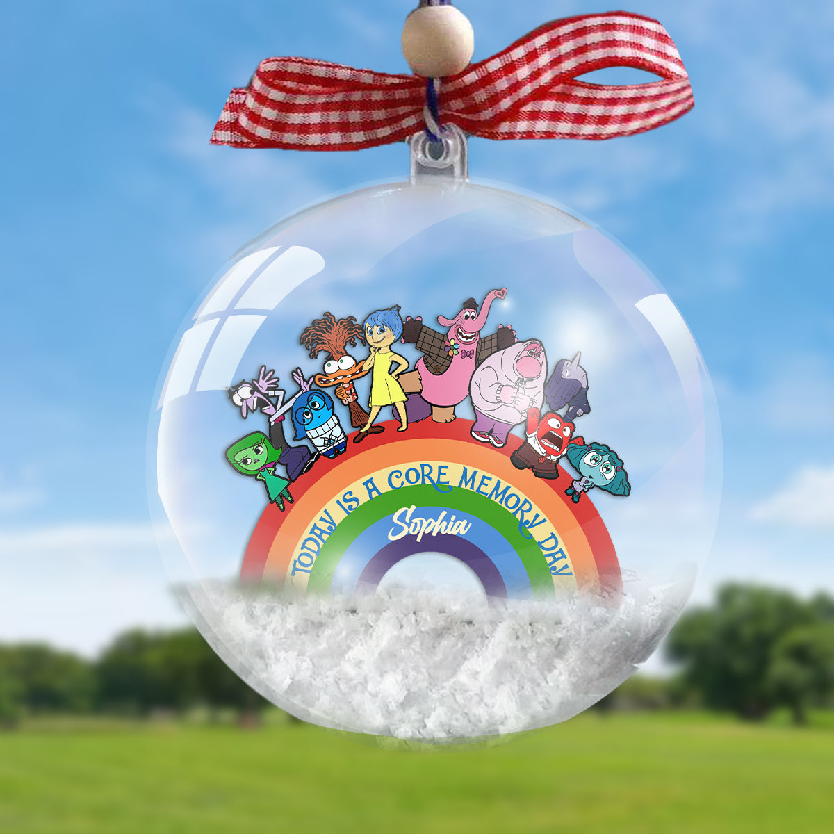 Personalized Snow Globe Ornament Custom Name Holiday Gift