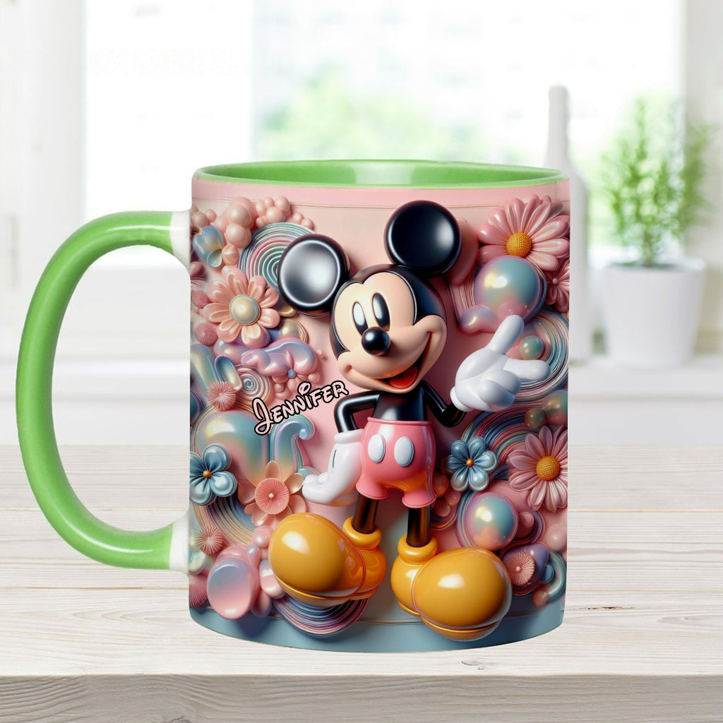 Personalized Ceramic Accent Mug with Magical Mouse Design for Christmas or Birthday