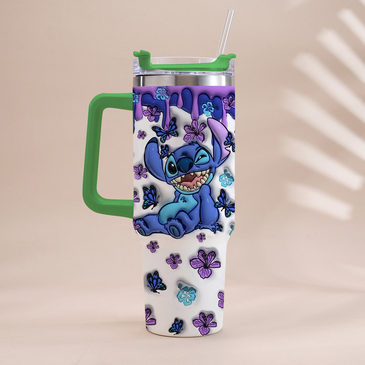 Personalized Ohana Tumbler with Handle Custom Name Gift Idea