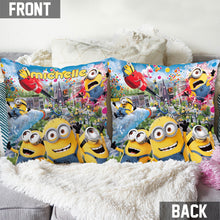 Load image into Gallery viewer, Personalized Minion Throw Pillow Custom Name Gift for Kids
