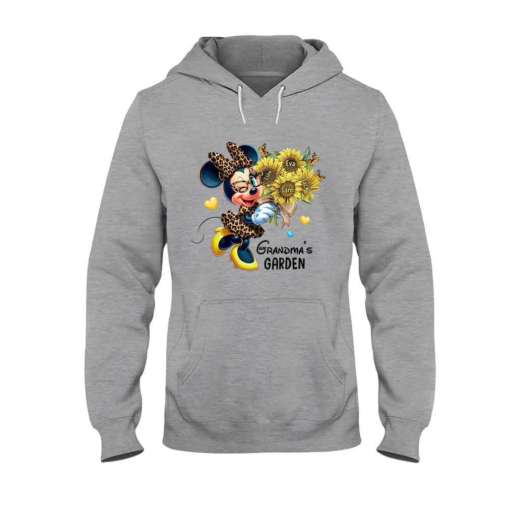 Personalized Grandma's Garden T-shirt & Hoodie with Custom Names Gift