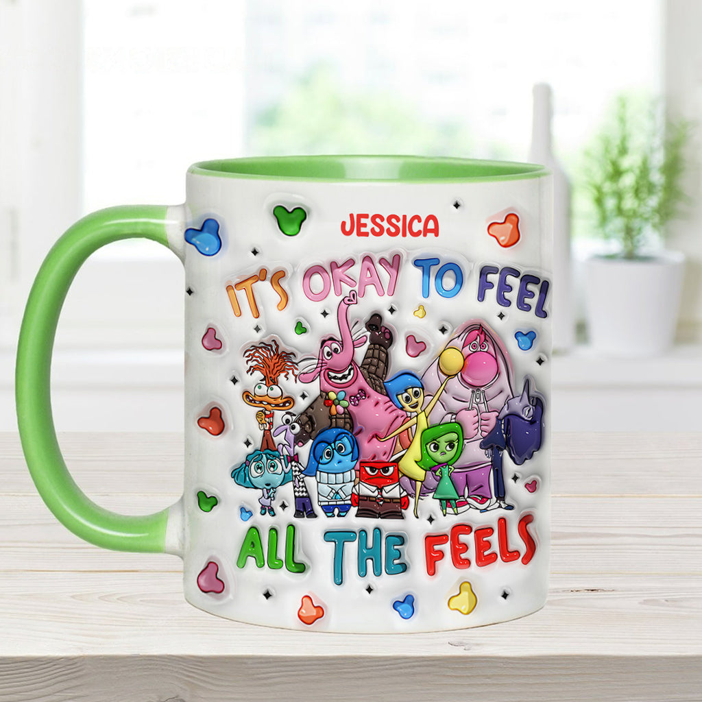 Personalized Ceramic Accent Mug Custom Name Feelings Gift