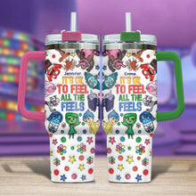 Load image into Gallery viewer, Personalized Insulated Tumbler with Handle - Custom Name Gift for Kids
