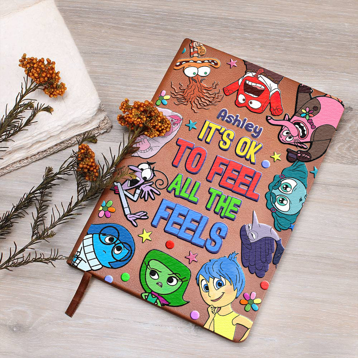 Personalized Leather Journal Custom Name Gift for Graduation