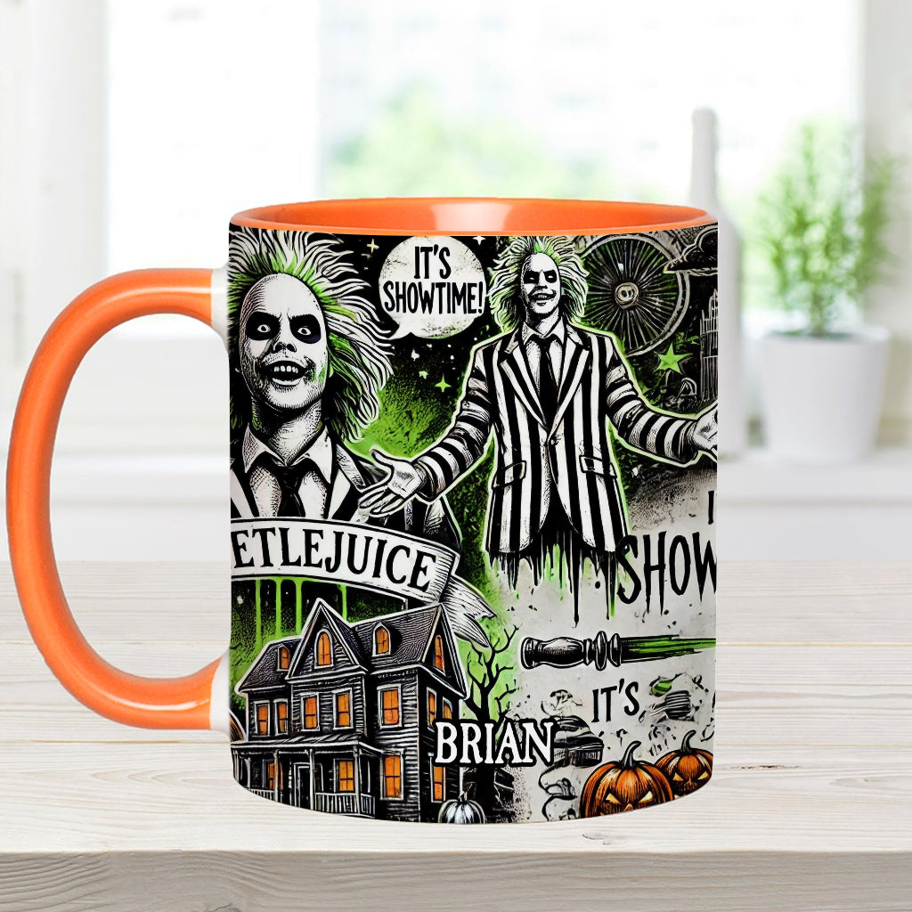 Personalized Halloween Accent Mug Custom Name Gift Idea