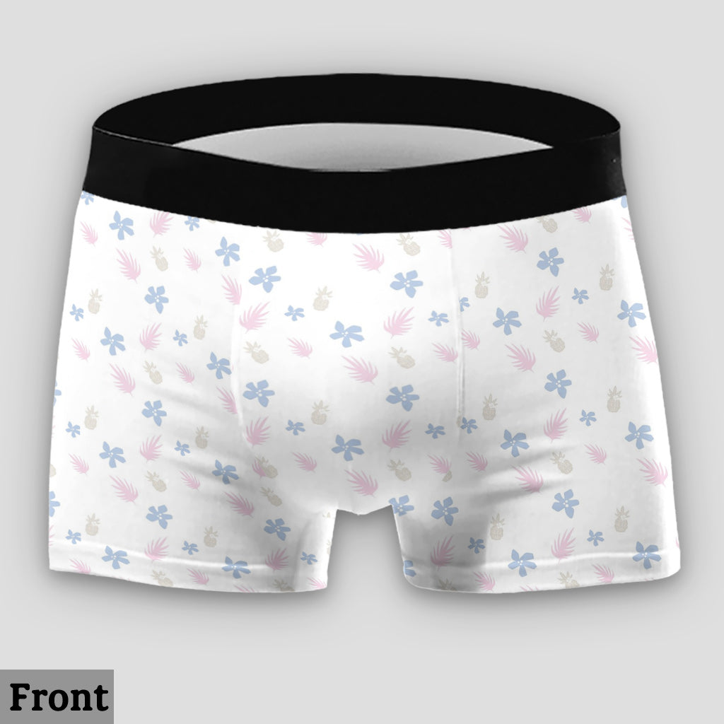 Personalized Lace Border Briefs and Boxer Briefs for Couples | Custom Name Gift