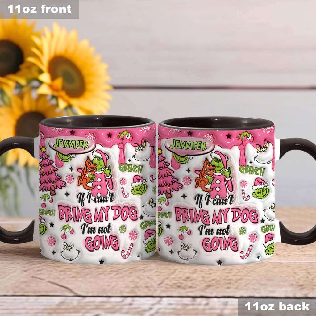 Personalized Grinch Accent Mug Custom Name Gift for Dog Lovers