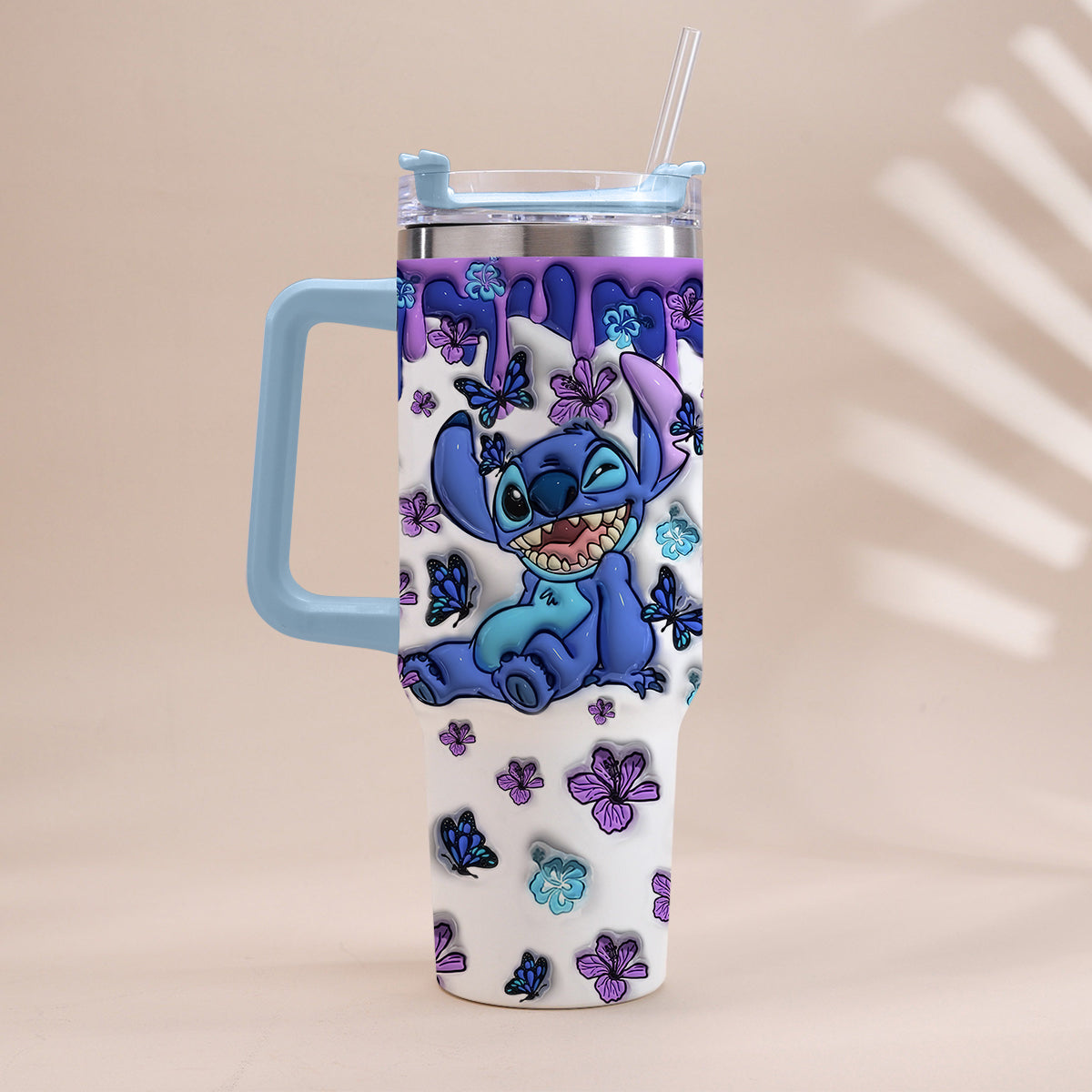 Personalized Ohana Tumbler with Handle Custom Name Gift Idea