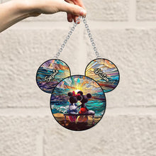 Load image into Gallery viewer, Personalized Beach Couple Suncatcher Ornament Gift for Home
