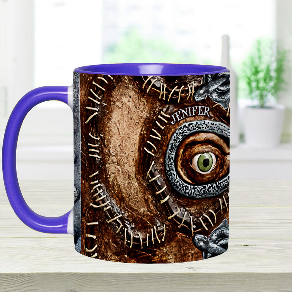 Personalized Three Witches Accent Mug Custom Name Gift for Halloween