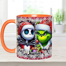 Load image into Gallery viewer, Personalized Nightmare Christmas Accent Mug Custom Name Gift
