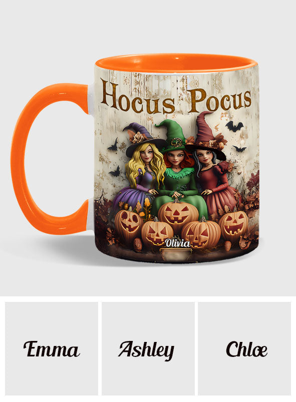 Personalized Hocus Pocus Witches Accent Mug Custom Name Gift