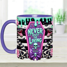 Load image into Gallery viewer, Personalized Accent Mug Never Trust The Living Gift for Couple
